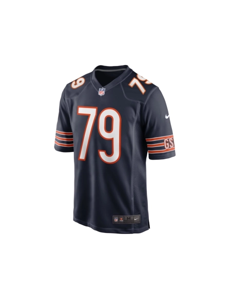 Mens Chicago Bears Austen Pleasants Navy Game Jersey