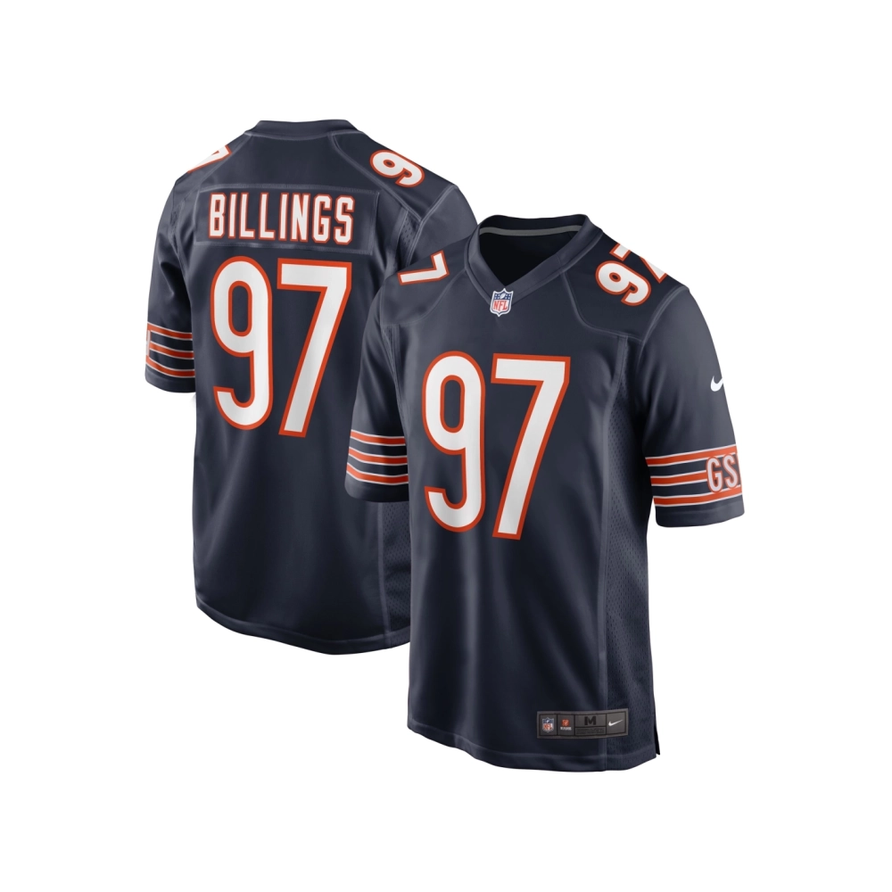 Mens Chicago Bears Andrew Billings Navy Game Jersey