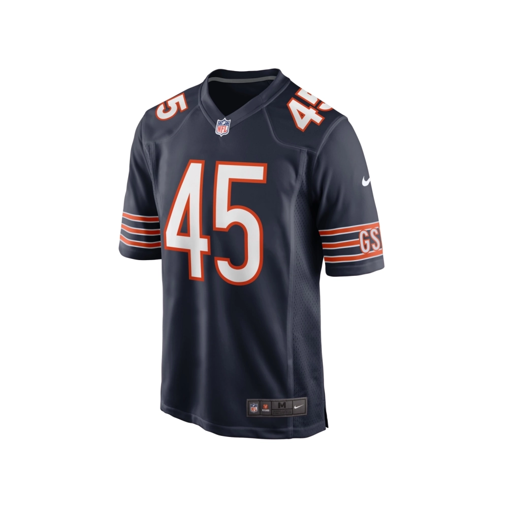 Mens Chicago Bears Amen Ogbongbemiga Navy Game Jersey
