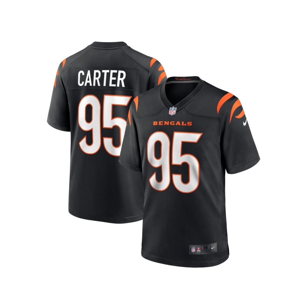 Mens Cincinnati Bengals Zach Carter Black Game Player Jersey