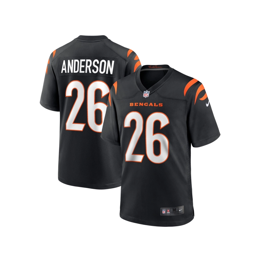 Mens Cincinnati Bengals Tycen Anderson Black Game Player Jersey