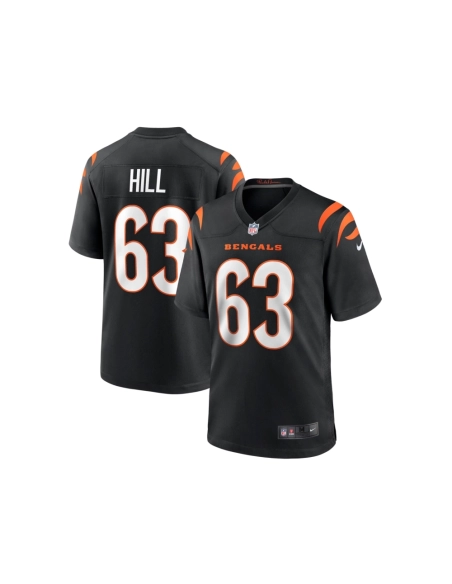 Mens Cincinnati Bengals Trey Hill Black Game Jersey