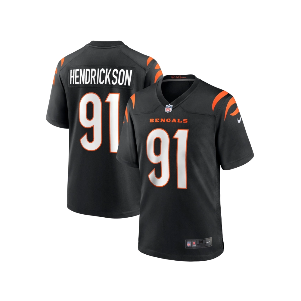 Mens Cincinnati Bengals Trey Hendrickson Black Game Jersey