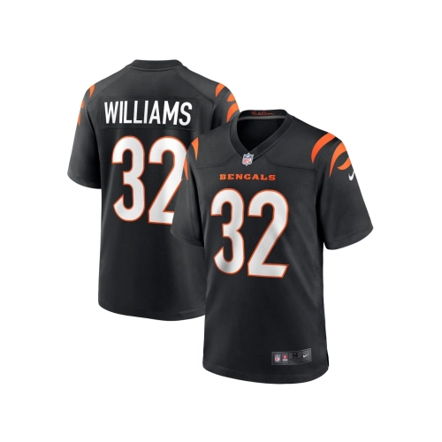 Mens Cincinnati Bengals Trayveon Williams Black Game Jersey