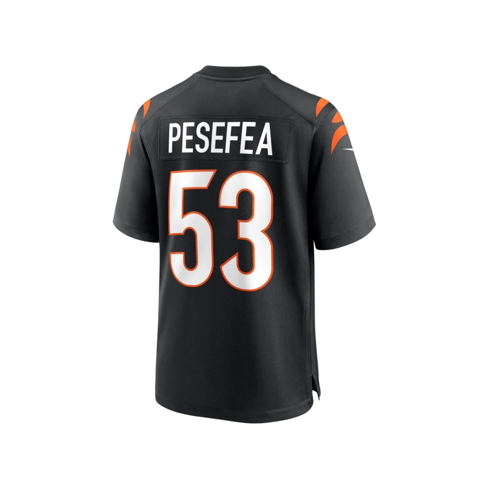 Mens Cincinnati Bengals TJ Pesefea Black Team Game Jersey
