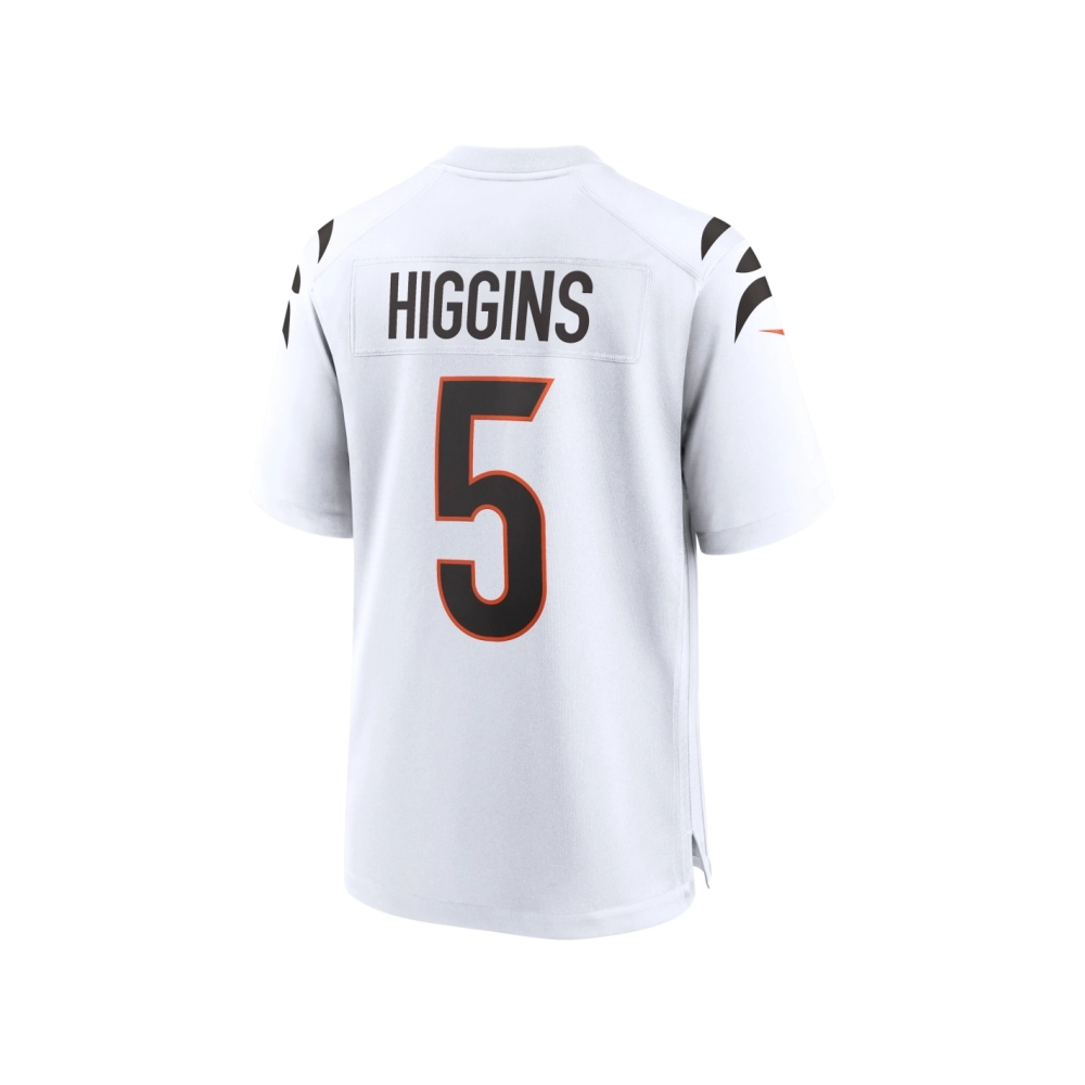 Mens Cincinnati Bengals Tee Higgins White Game Jersey