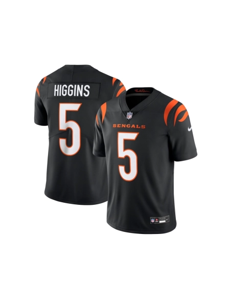 Mens Cincinnati Bengals Tee Higgins Black Vapor Untouchable Limited Jersey