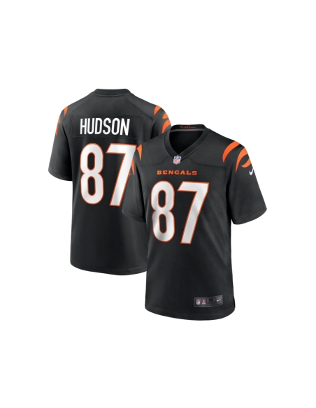 Mens Cincinnati Bengals Tanner Hudson Black Home Game Player Jersey