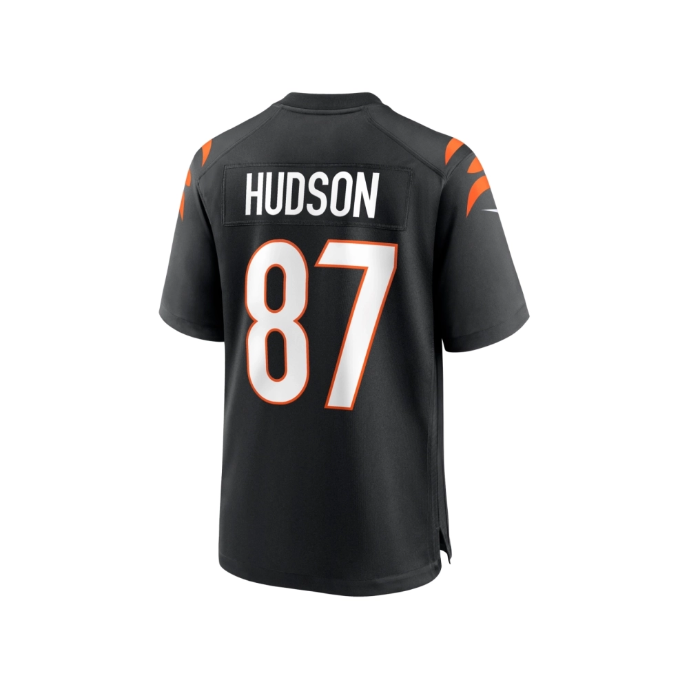 Mens Cincinnati Bengals Tanner Hudson Black Home Game Player Jersey