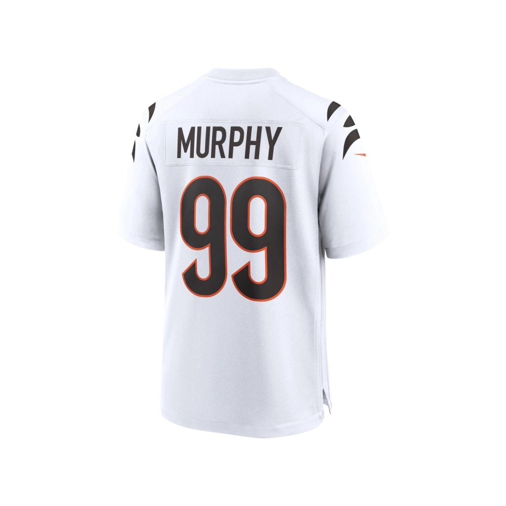 Mens Cincinnati Bengals Myles Murphy White Team Game Jersey