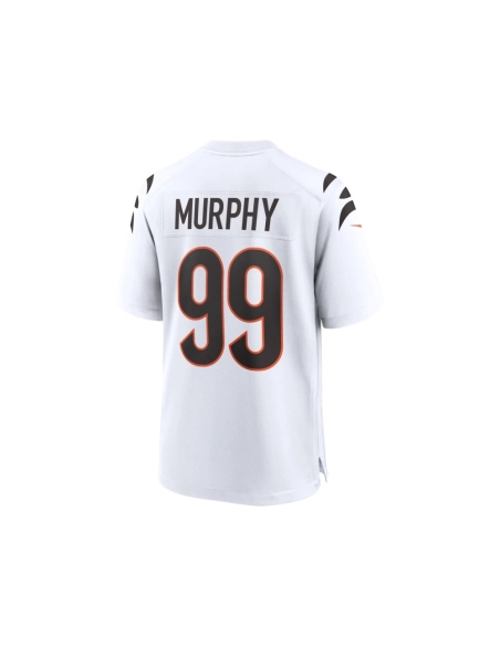 Mens Cincinnati Bengals Myles Murphy White Team Game Jersey