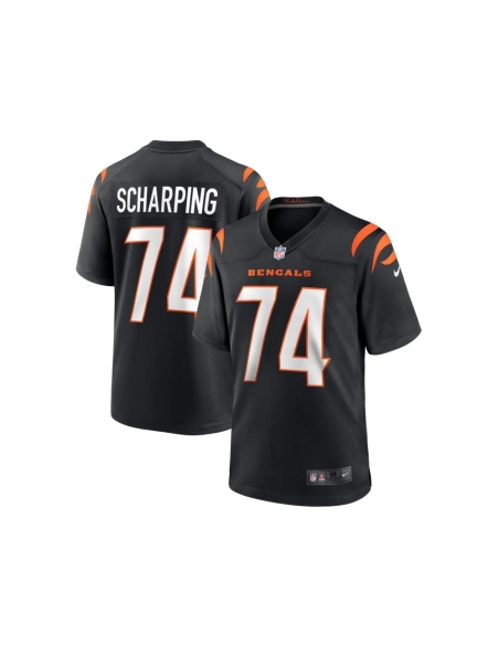 Mens Cincinnati Bengals Max Scharping Black Game Player Jersey
