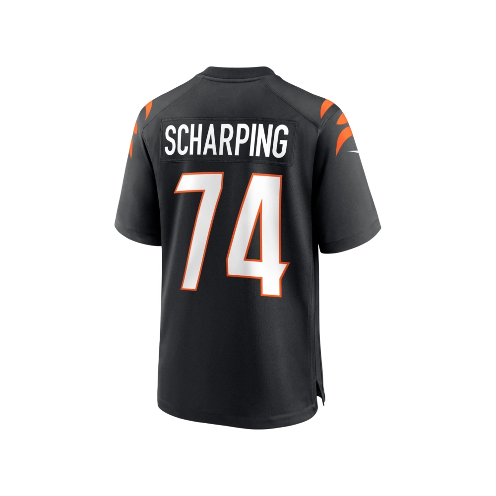 Mens Cincinnati Bengals Max Scharping Black Game Player Jersey