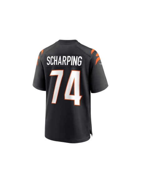 Mens Cincinnati Bengals Max Scharping Black Game Player Jersey