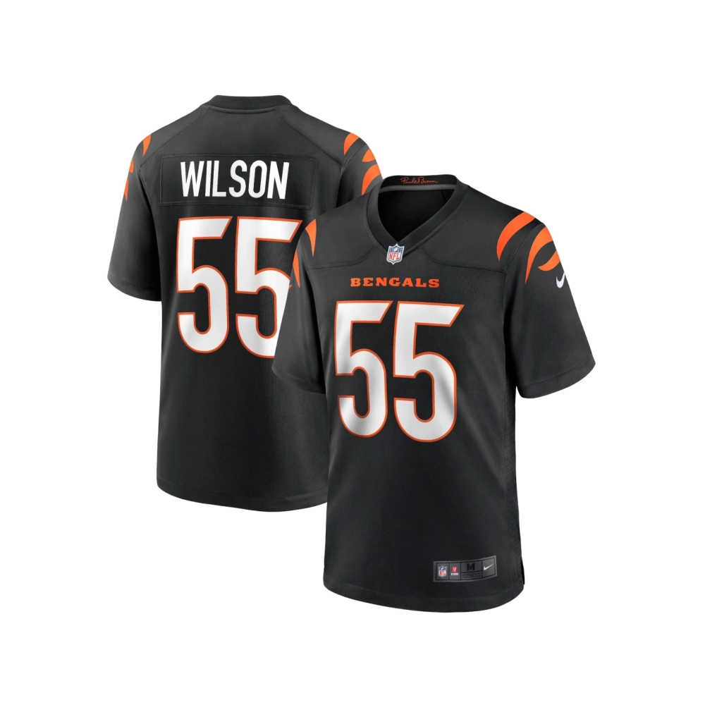 Mens Cincinnati Bengals Logan Wilson Black Game Jersey