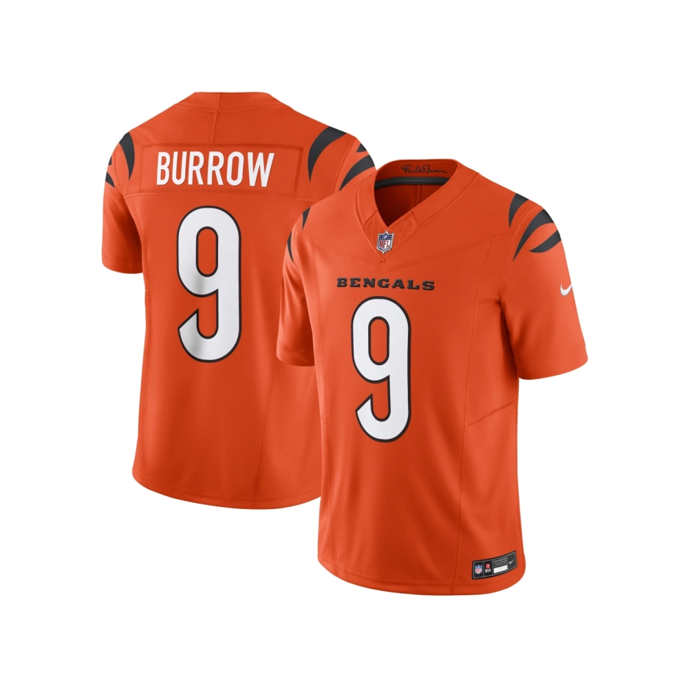 Mens Cincinnati Bengals Joe Burrow Orange Vapor F.U.S.E. Limited Jersey