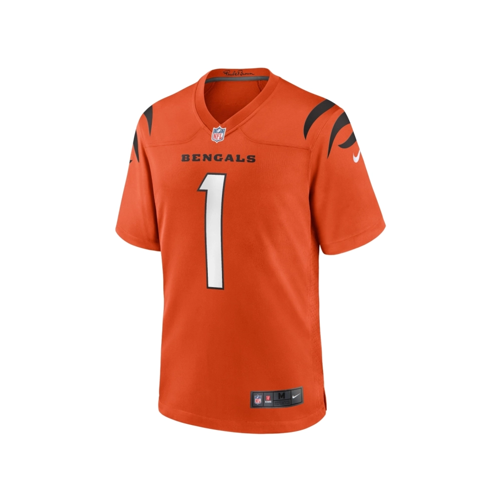 Mens Cincinnati Bengals JaMarr Chase Orange Alternate Game Jersey