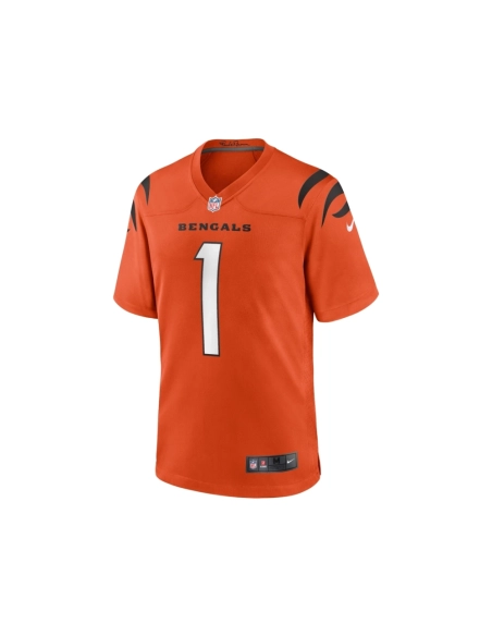 Mens Cincinnati Bengals JaMarr Chase Orange Alternate Game Jersey