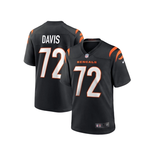Mens Cincinnati Bengals Domenique Davis Black Game Player Jersey