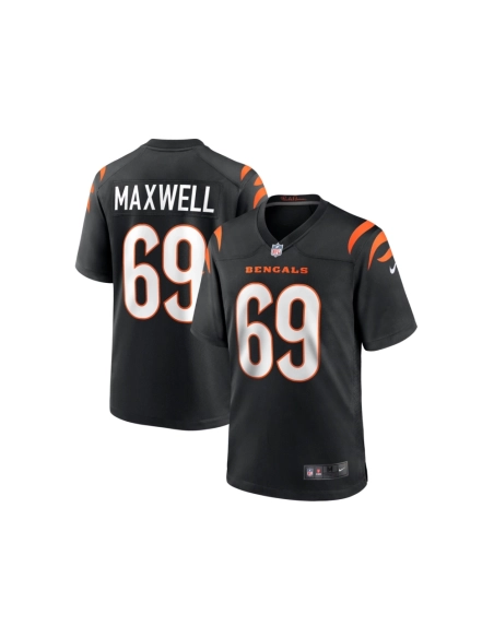 Mens Cincinnati Bengals Devonnsha Maxwell Black Team Game Jersey