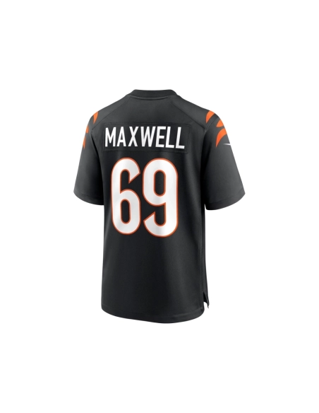 Mens Cincinnati Bengals Devonnsha Maxwell Black Team Game Jersey