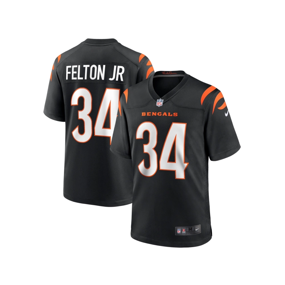 Mens Cincinnati Bengals Demetric Felton Jr. Black Team Game Jersey