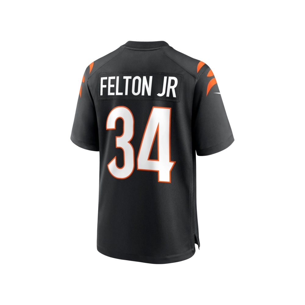 Mens Cincinnati Bengals Demetric Felton Jr. Black Team Game Jersey