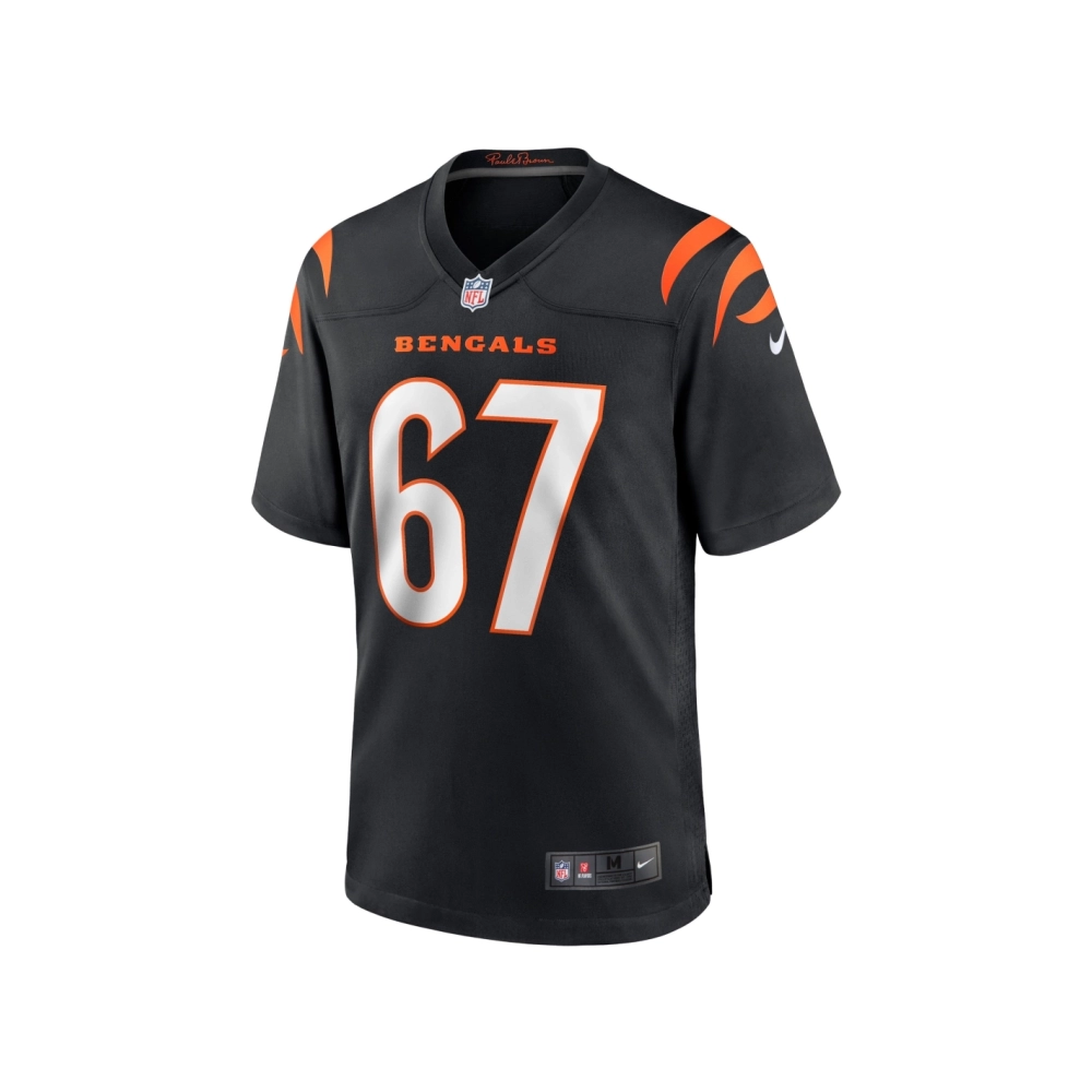 Mens Cincinnati Bengals Cordell Volson Black Game Player Jersey