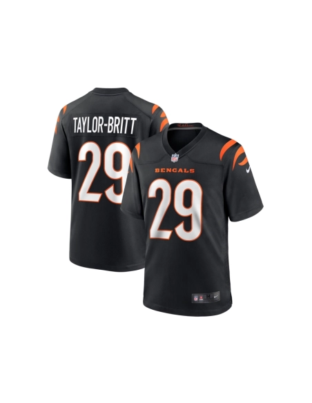 Mens Cincinnati Bengals Cam Taylor-Britt Black Game Player Jersey
