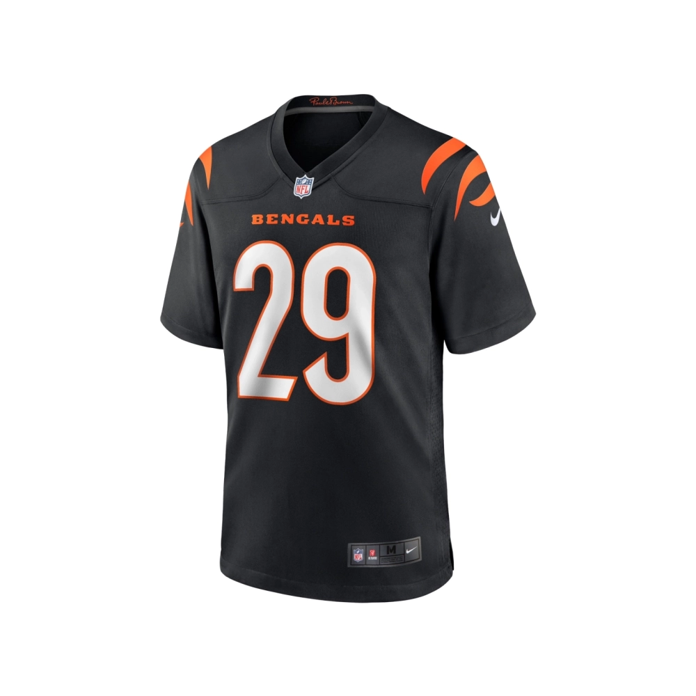 Mens Cincinnati Bengals Cam Taylor-Britt Black Game Player Jersey