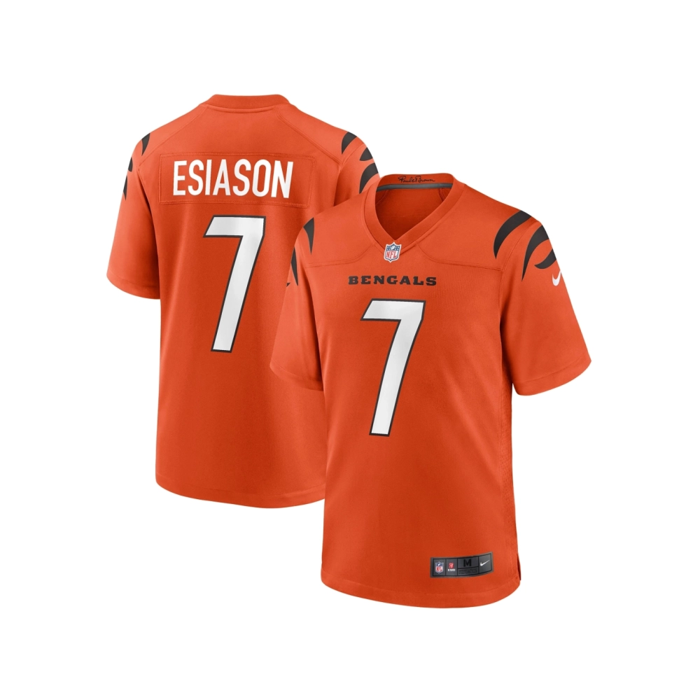 Mens Cincinnati Bengals Boomer Esiason Orange Retired Player Alternate Game Jersey