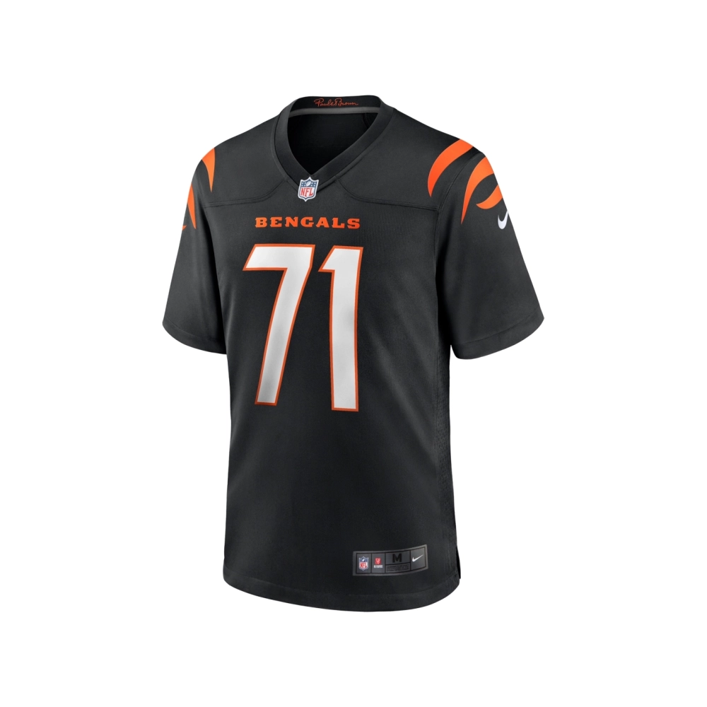 Mens Cincinnati Bengals Amarius Mims Black 2024 NFL Draft First Round Pick Player Game Jersey