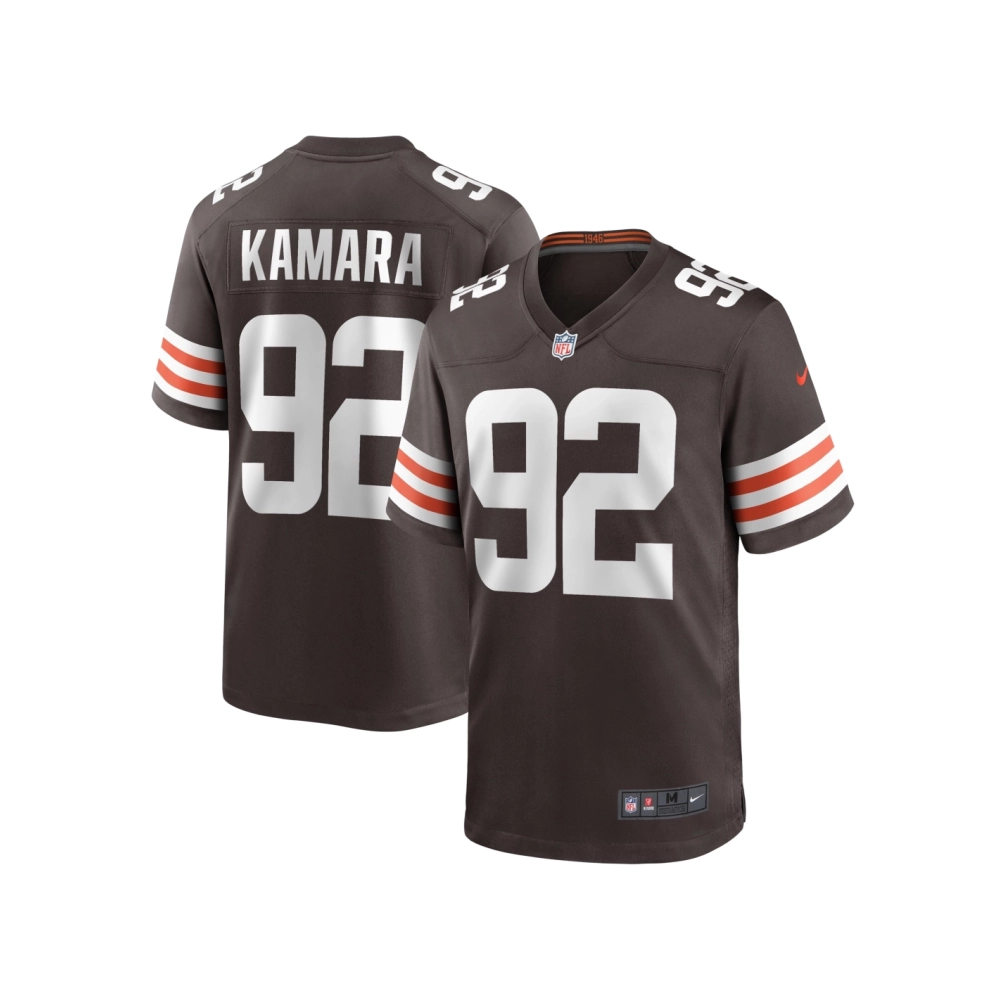 Mens Cleveland Browns Sam Kamara Brown Team Game Jersey