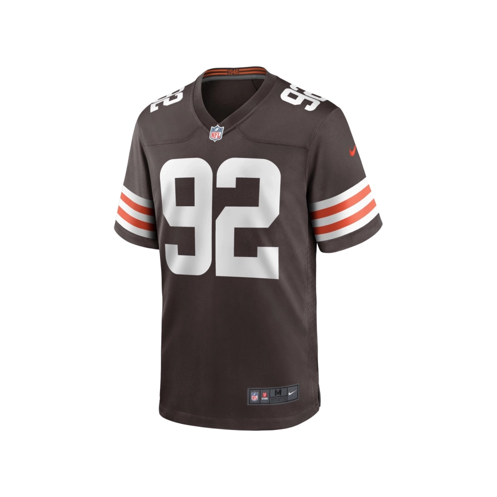 Mens Cleveland Browns Sam Kamara Brown Team Game Jersey