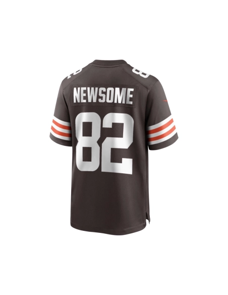 Mens Cleveland Browns Ozzie Newsome Brown Game Retired Player Jersey
