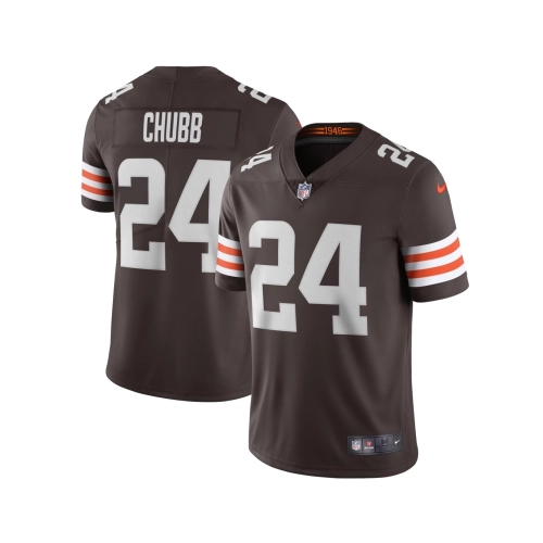 Mens Cleveland Browns Nick Chubb Brown Vapor Limited Jersey