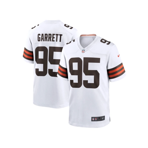 Mens Cleveland Browns Myles Garrett White Away Game Jersey