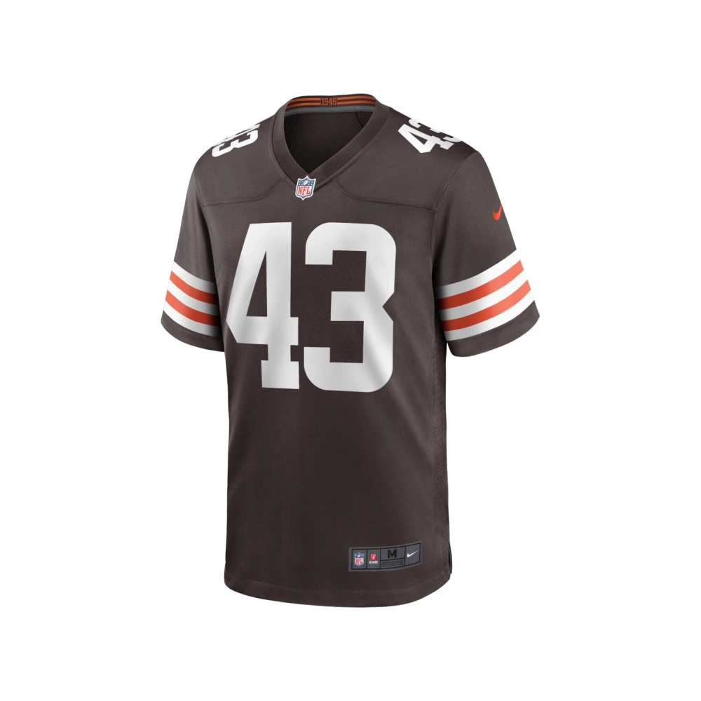 Mens Cleveland Browns Mohamoud Diabate Brown Team Game Jersey