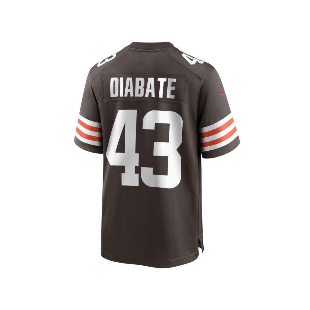 Mens Cleveland Browns Mohamoud Diabate Brown Team Game Jersey