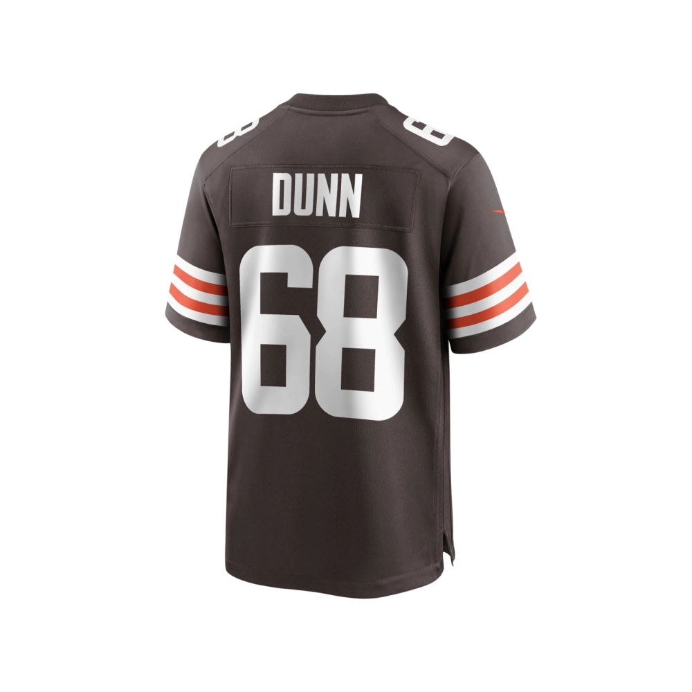 Mens Cleveland Browns Michael Dunn Brown Game Jersey