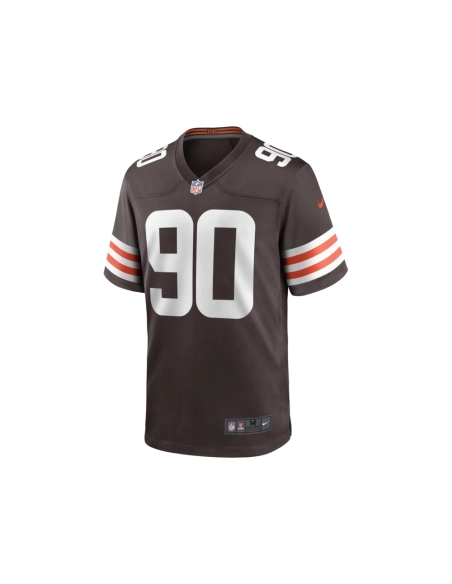 Mens Cleveland Browns Maurice Hurst Brown Game Player Jersey