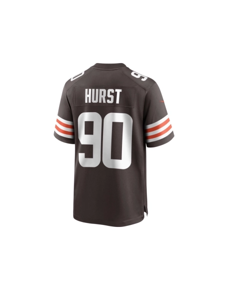Mens Cleveland Browns Maurice Hurst Brown Game Player Jersey