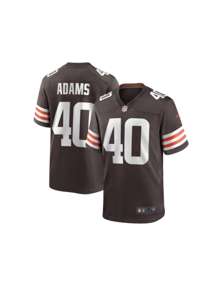 Mens Cleveland Browns Matthew Adams Brown Team Game Jersey