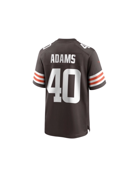 Mens Cleveland Browns Matthew Adams Brown Team Game Jersey