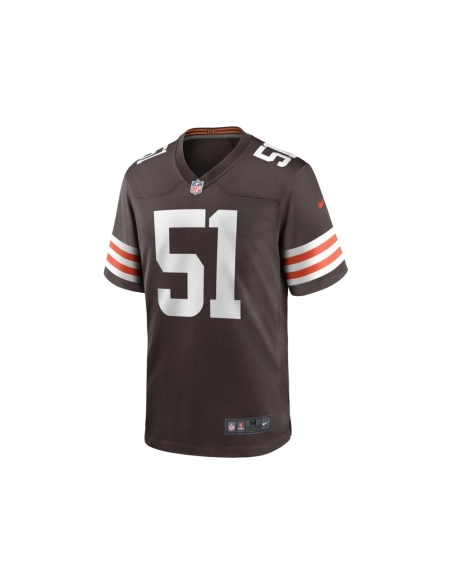 Mens Cleveland Browns Jordan Kunaszyk Brown Game Player Jersey