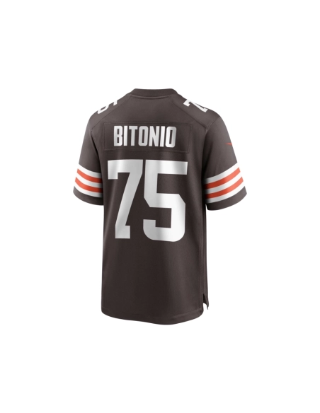 Mens Cleveland Browns Joel Bitonio Brown Game Jersey