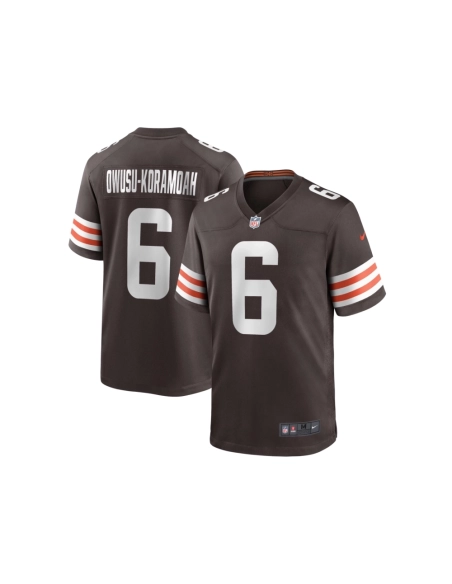 Mens Cleveland Browns Jeremiah Owusu-Koramoah Brown Team Game Jersey