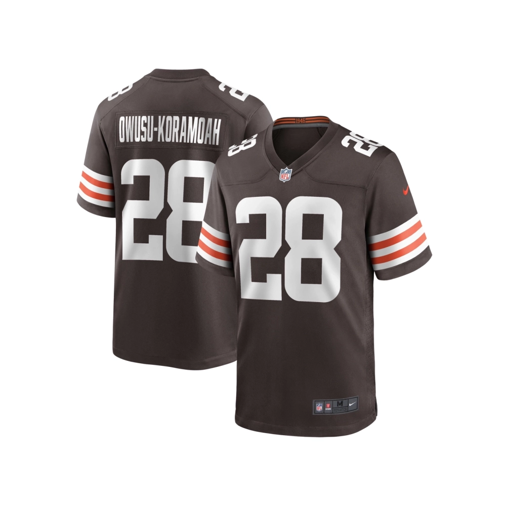 Mens Cleveland Browns Jeremiah Owusu-Koramoah Brown Game Player Jersey