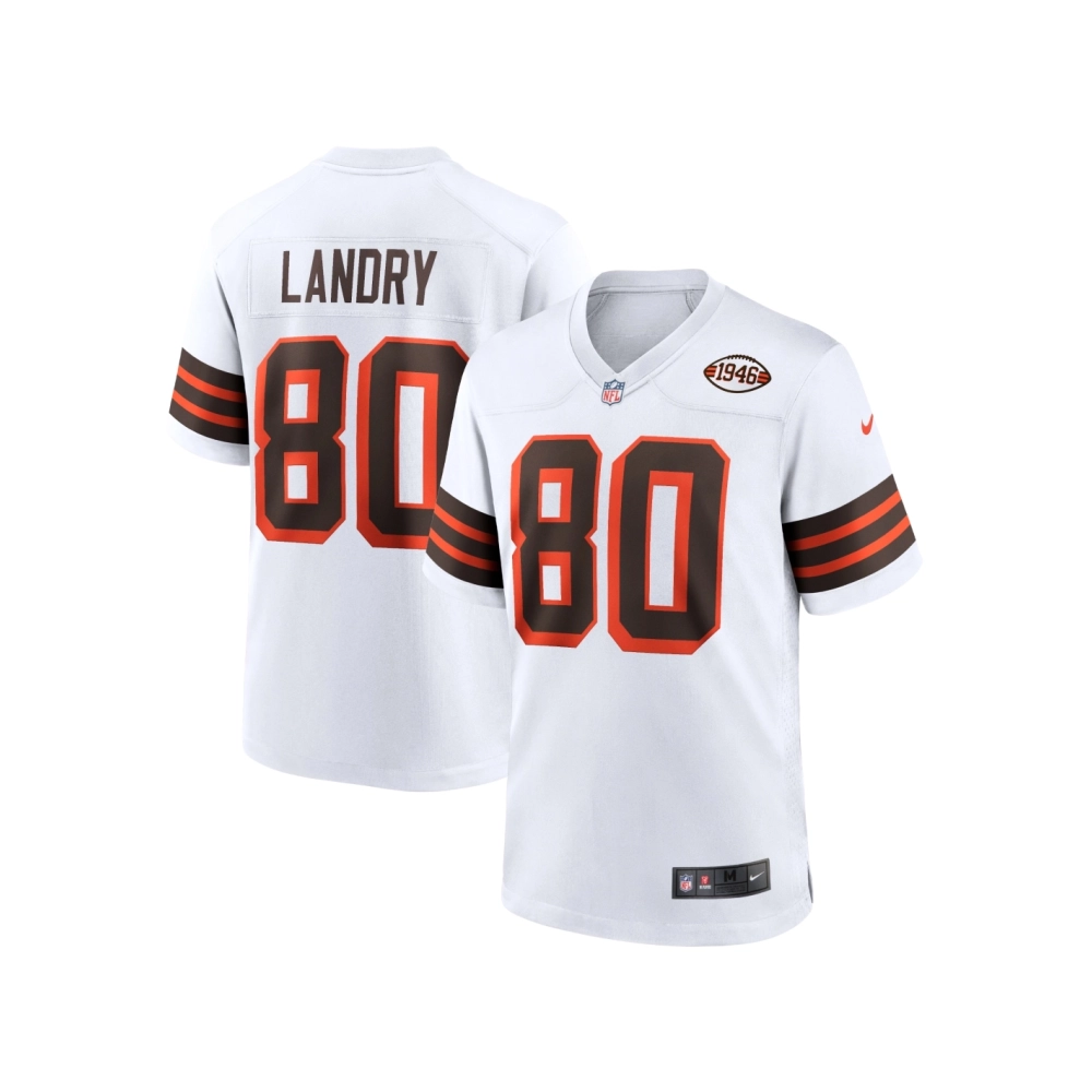 Mens Cleveland Browns Jarvis Landry White 1946 Collection Alternate Game Jersey