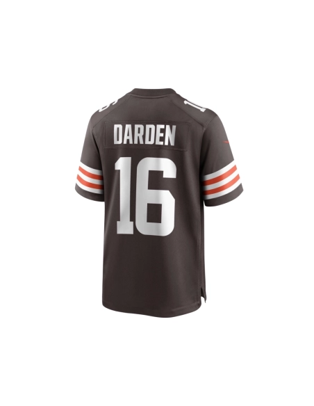 Mens Cleveland Browns Jaelon Darden Brown Team Game Jersey